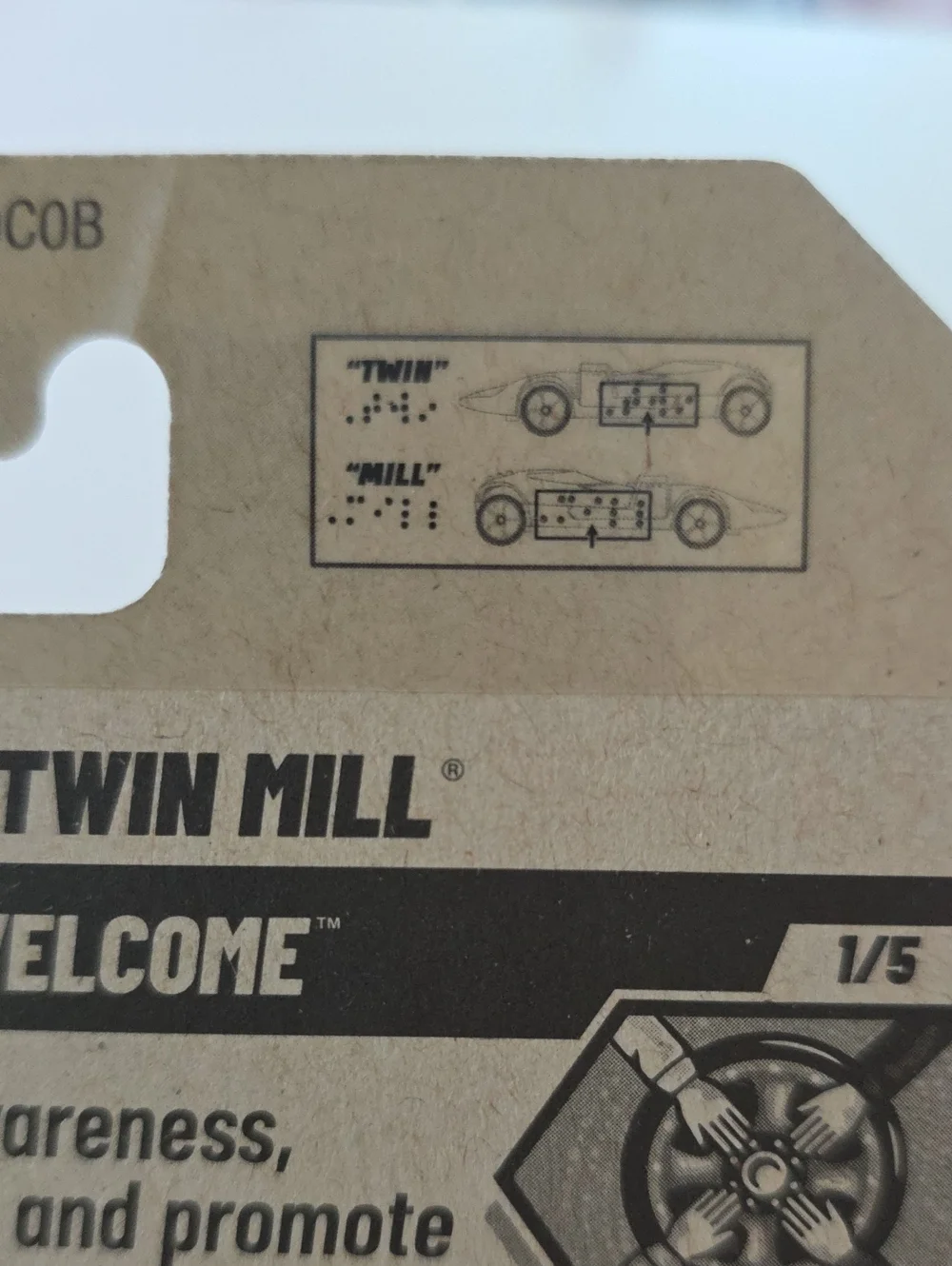 Hot Wheels HW All Drivers Welcome - Braille Twin Mill And Austim Flippin Fast